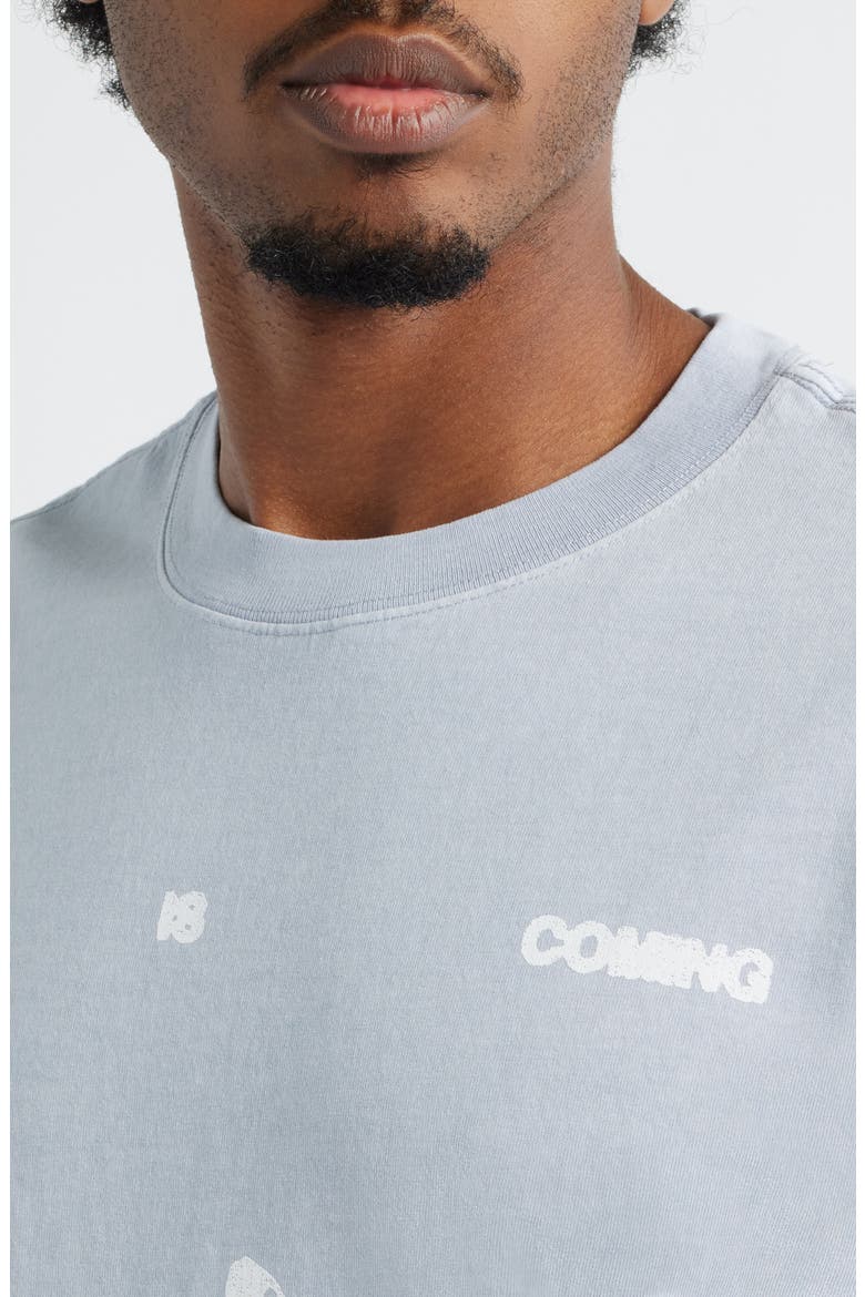 What Is Coming Graphic T-Shirt, Alternate, color, CHAMBRAY
