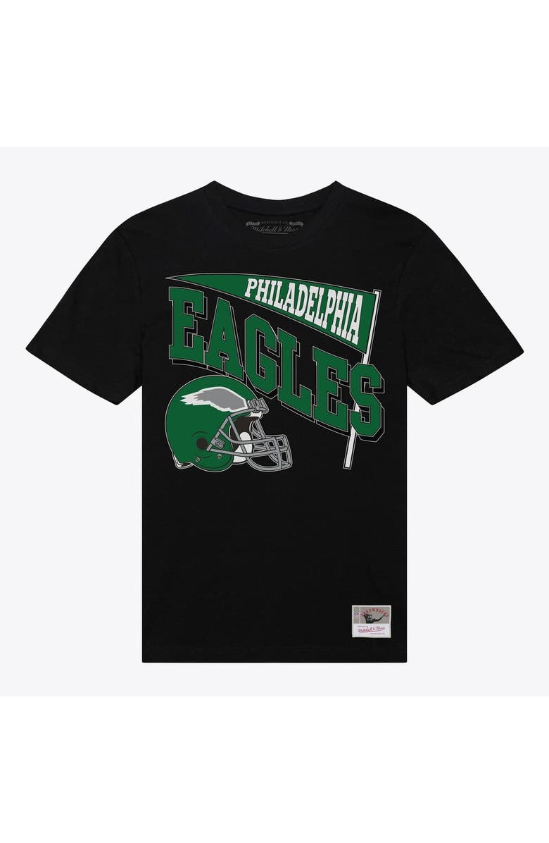 Mitchell & Ness Women's Mitchell & Ness  Black Philadelphia Eagles Team Dynamic Boyfriend T-Shirt, Alternate, color, Black