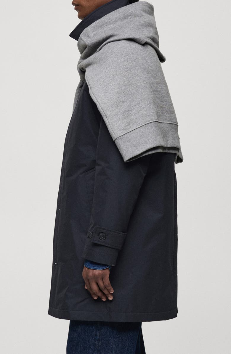 MANGO Water Repellent Trench Coat, Alternate, color, 