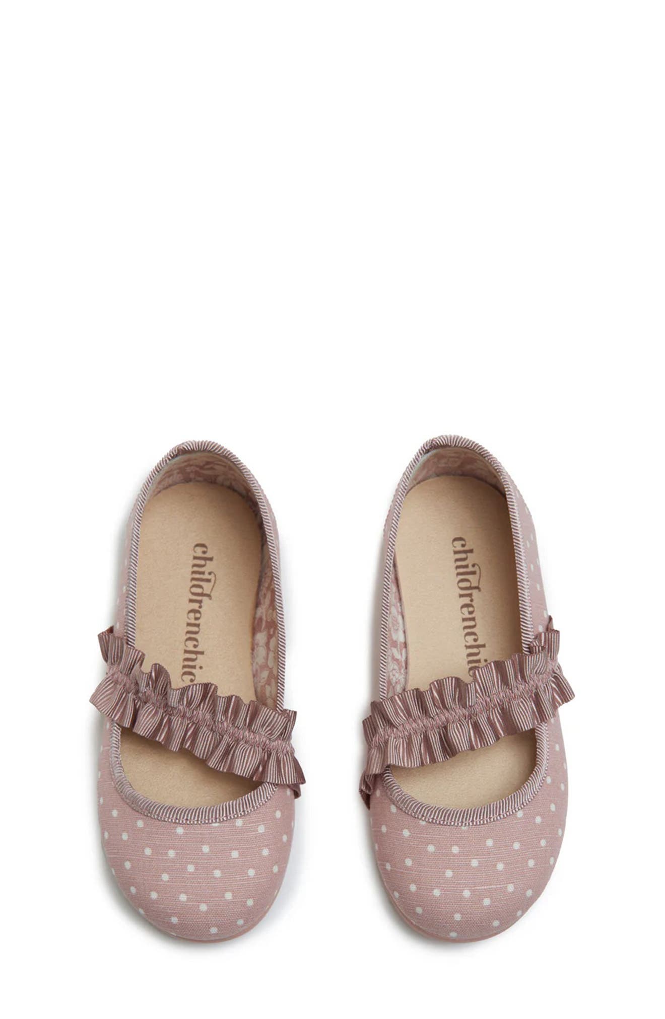 CHILDRENCHIC Kids' Amira Mary Jane Flat, Alternate, color, Pink Dots