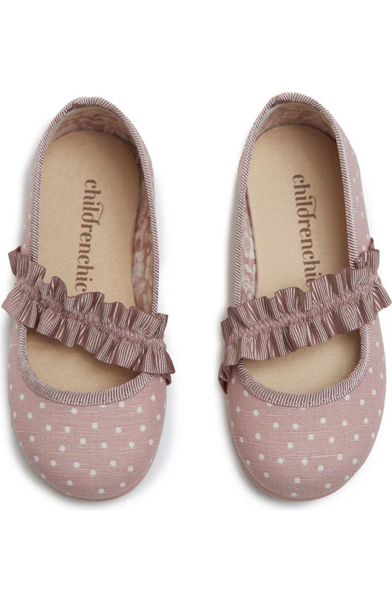 CHILDRENCHIC Kids' Amira Mary Jane Flat, Alternate, color, Pink Dots