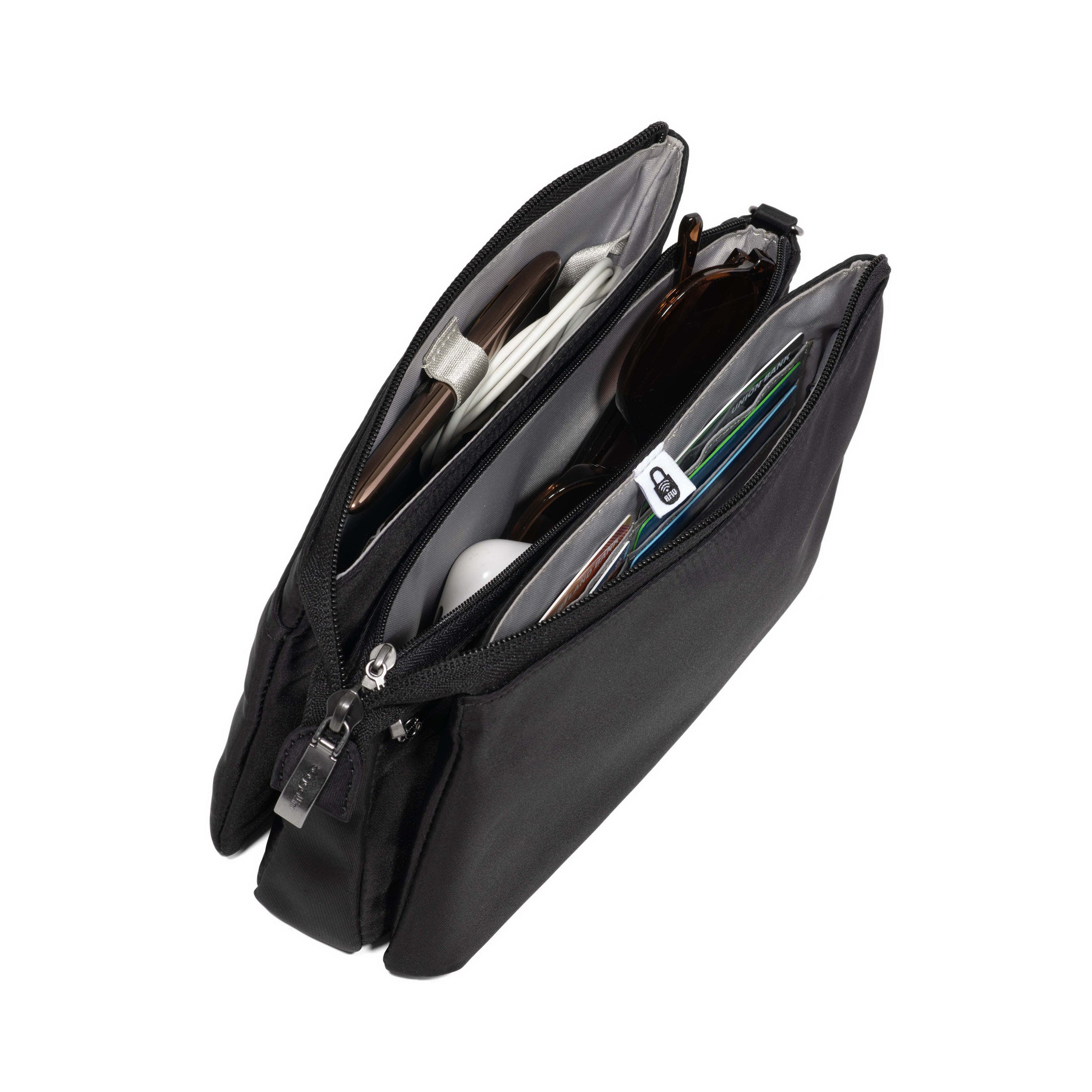 BAGGALLINI Perry Crossbody Bag, Alternate, color, Black Twill