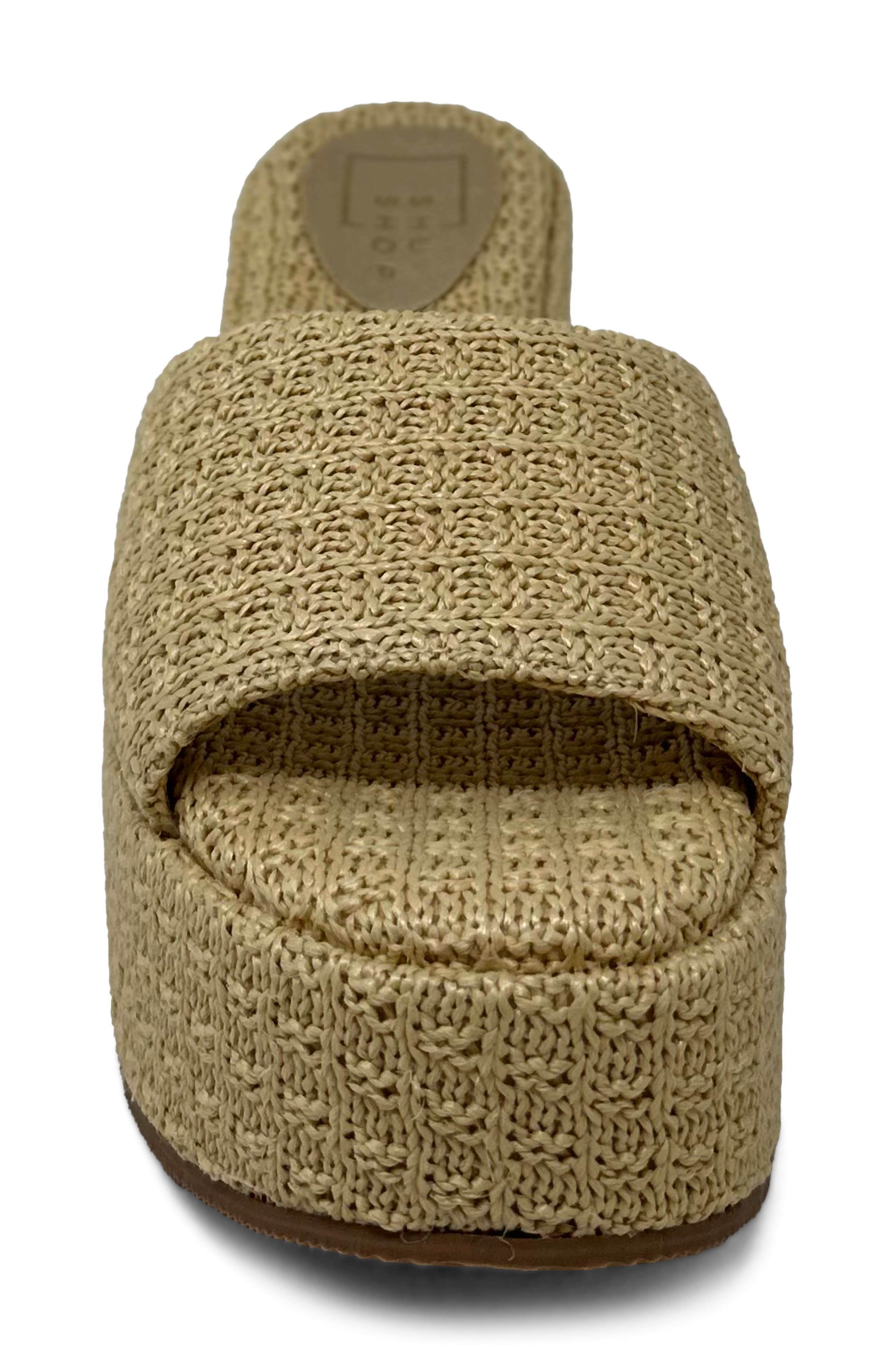 Ivy Platform Slide Sandal, Alternate, color, NATURAL WOVEN