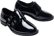 MOUSTACHE Patent Double Monk Strap Dress Shoes