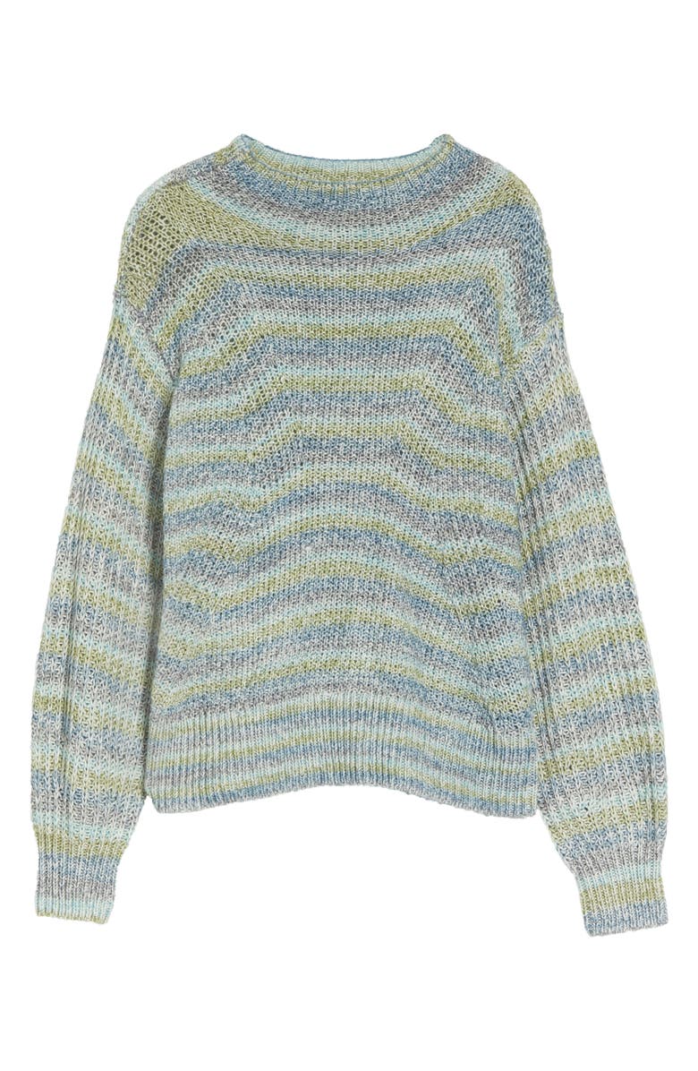 NIC+ZOE Solstice Space Dye Funnel Neck Sweater, Alternate, color, 