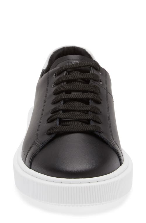 Hugo Boss Boss Colyn Hybrid Leather Sneaker In Black