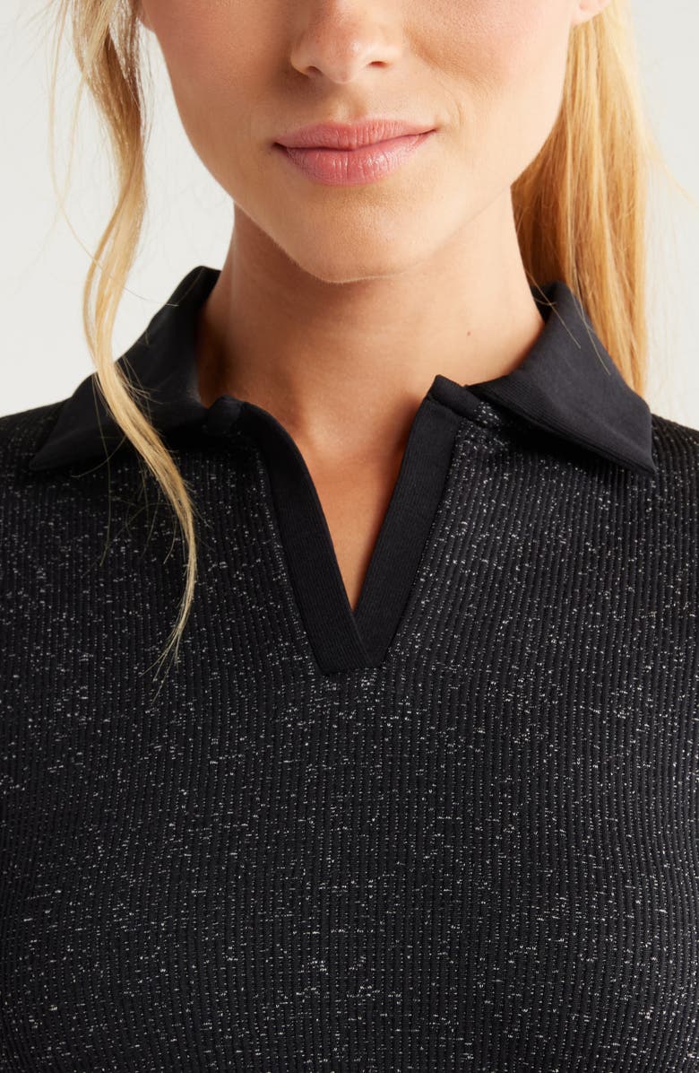 Zella Play Through Seamless Rib Polo, Alternate, color, 