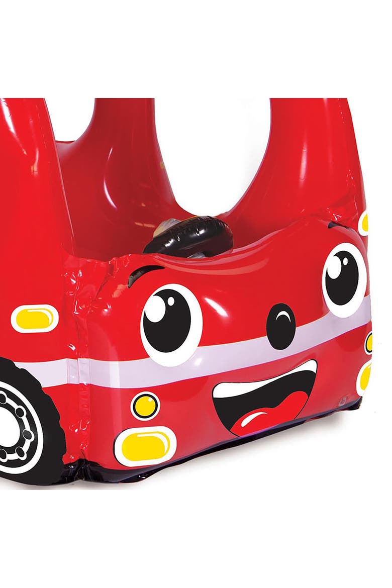 Rescue Fire Truck Play Center Inflatable Ball Pit Includes 20 Balls, Alternate, color, Multicolored