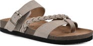 White Mountain Footwear Hazy Leather Footbed Sandal