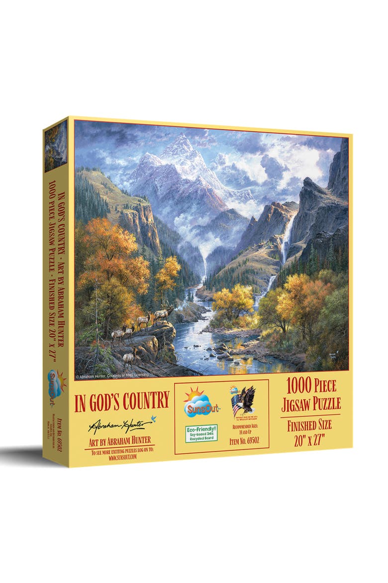 In Gods Country 1000 piece Jigsaw Puzzle for Adults, Main, color, Multicolor