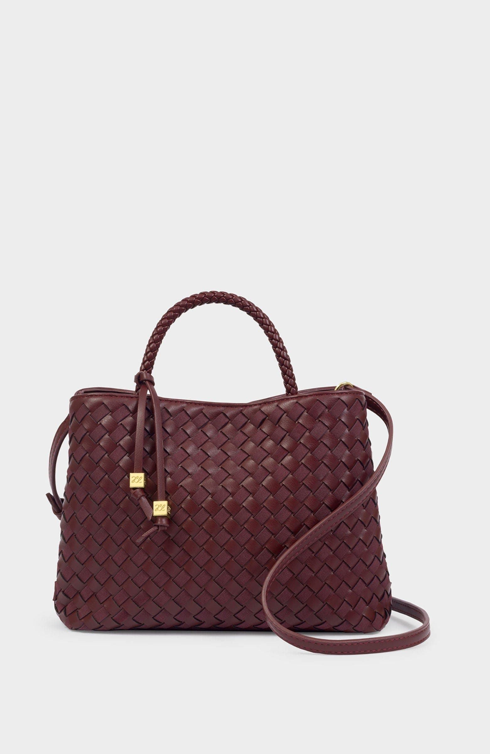 Nova Woven Texture Top Handle Bag, Main, color, Cherry Mixed
