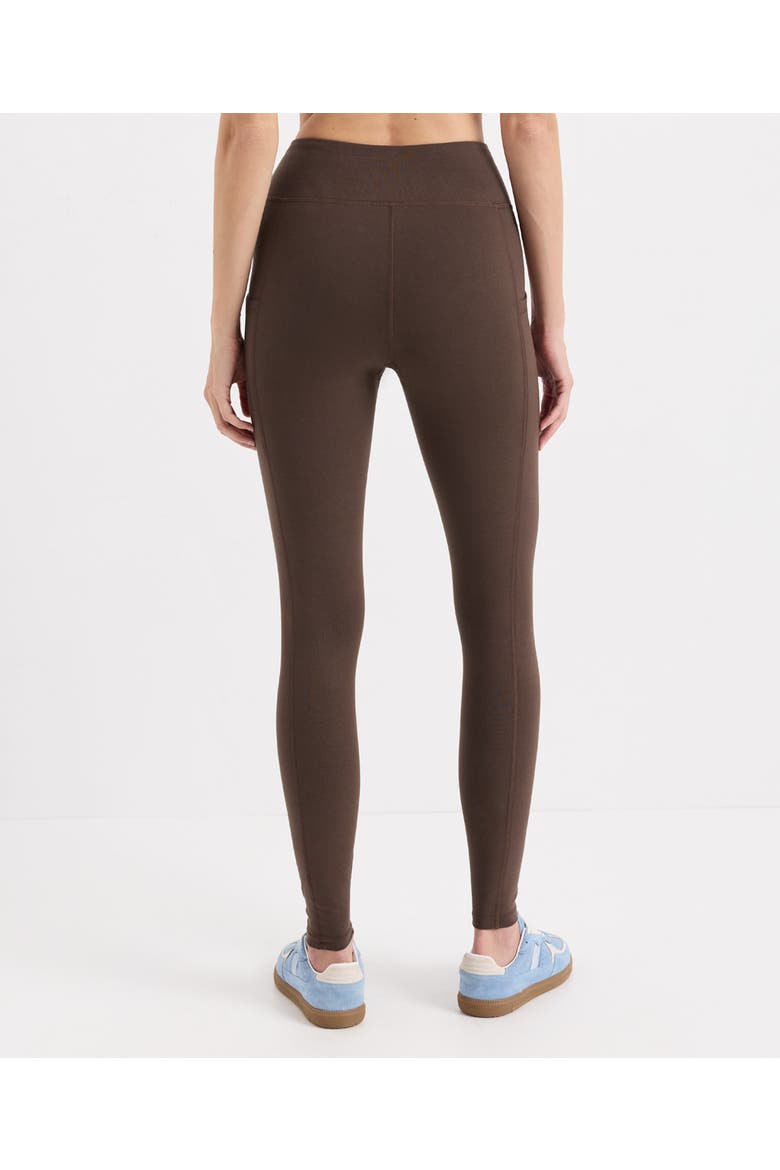 On the Go-To Pocket Legging Made With Organic Cotton, Alternate, color, Cocoa
