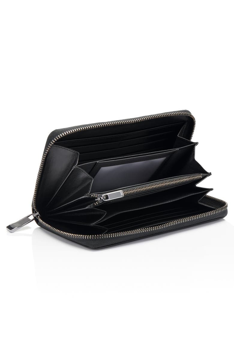 Porsche Design Zip Leather Wallet, Alternate, color, Black