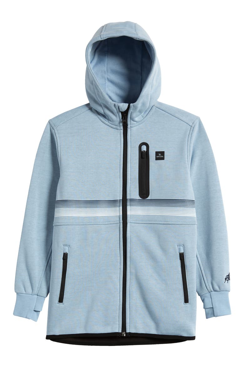 Kids' Departed Zip-Up Hooded Jacket, Main, color, YUCCA