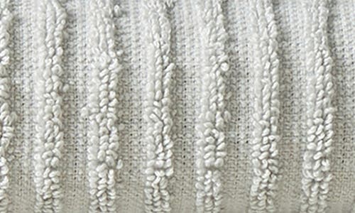 Woven & Weft Set Of 4 Textured Bath Towels In Light Grey