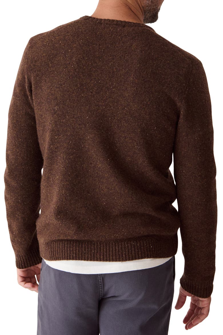 Neppy Merino Wool Crewneck Sweater, Alternate, color, TIMBER