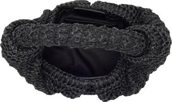 BCBG BLACK WOVEN high quality CLUTCH