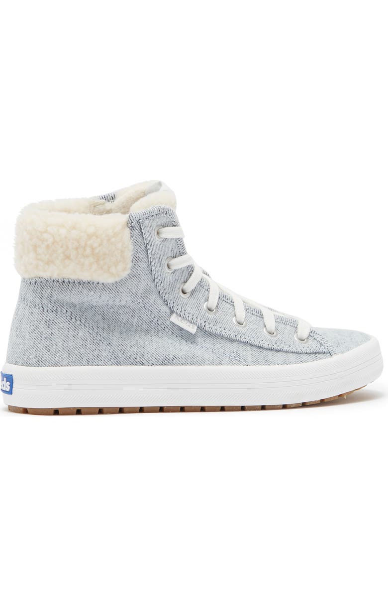 Keds<sup>®</sup> KEDS Kickstart Hi TRX Faux Fur Trimmed Sneaker, Alternate, color,