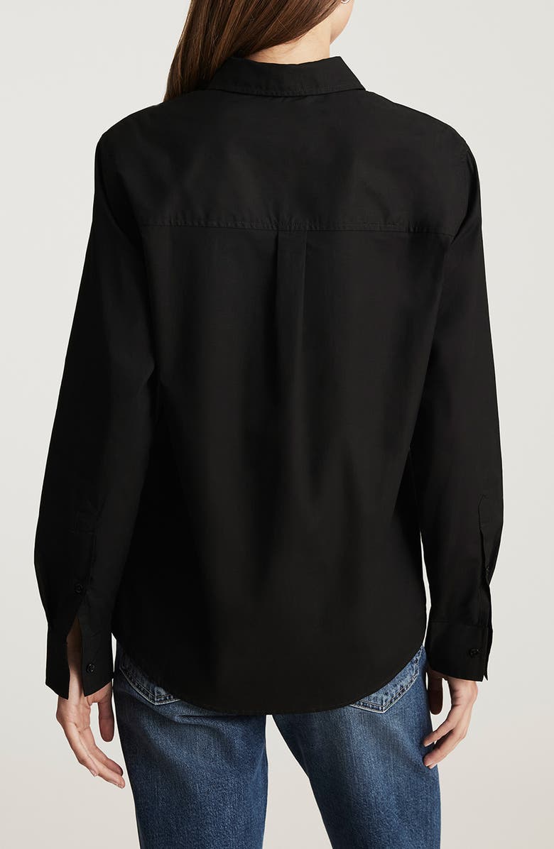 Mavi Jeans Long Sleeve Cotton Button-Up Shirt, Alternate, color, Black