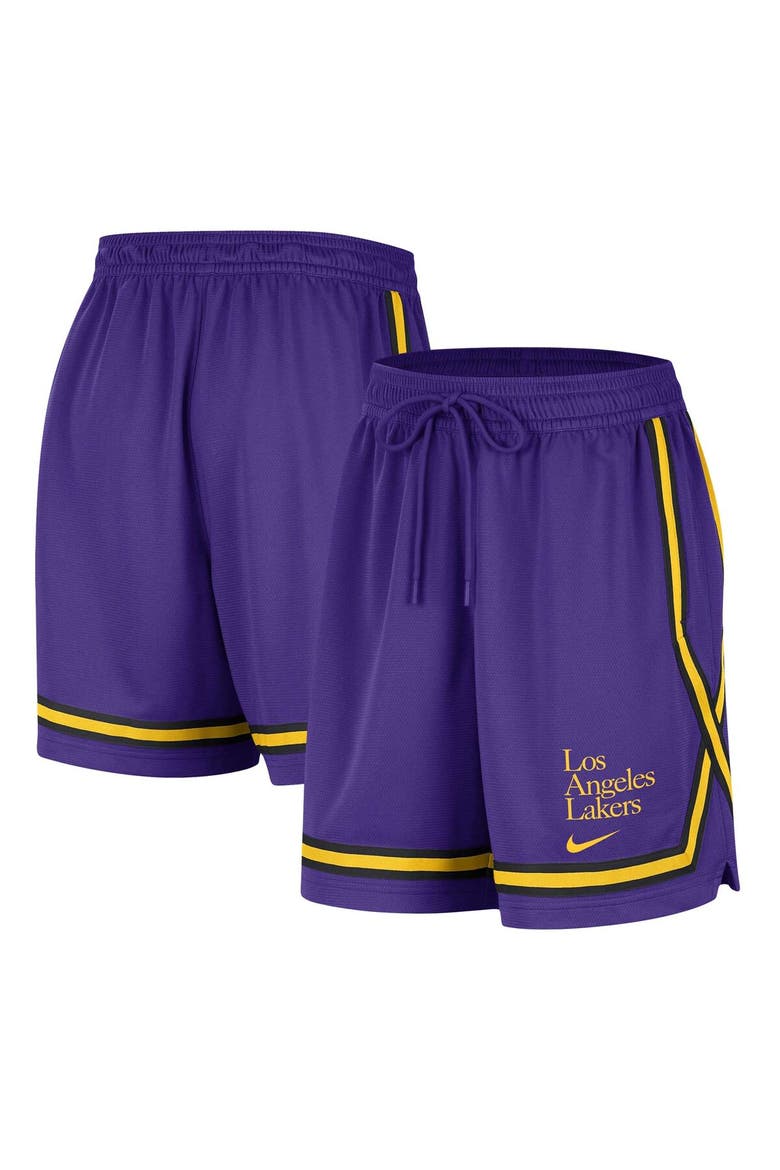 Women's Nike Purple Los Angeles Lakers  Authentic Crossover Fly Performance Shorts, Main, color, Purple