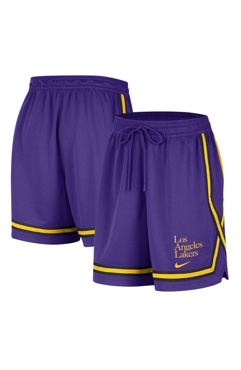 Nike Women's Nike Purple Los Angeles Lakers Authentic Crossover Fly Performance Shorts, Main, color, Purple