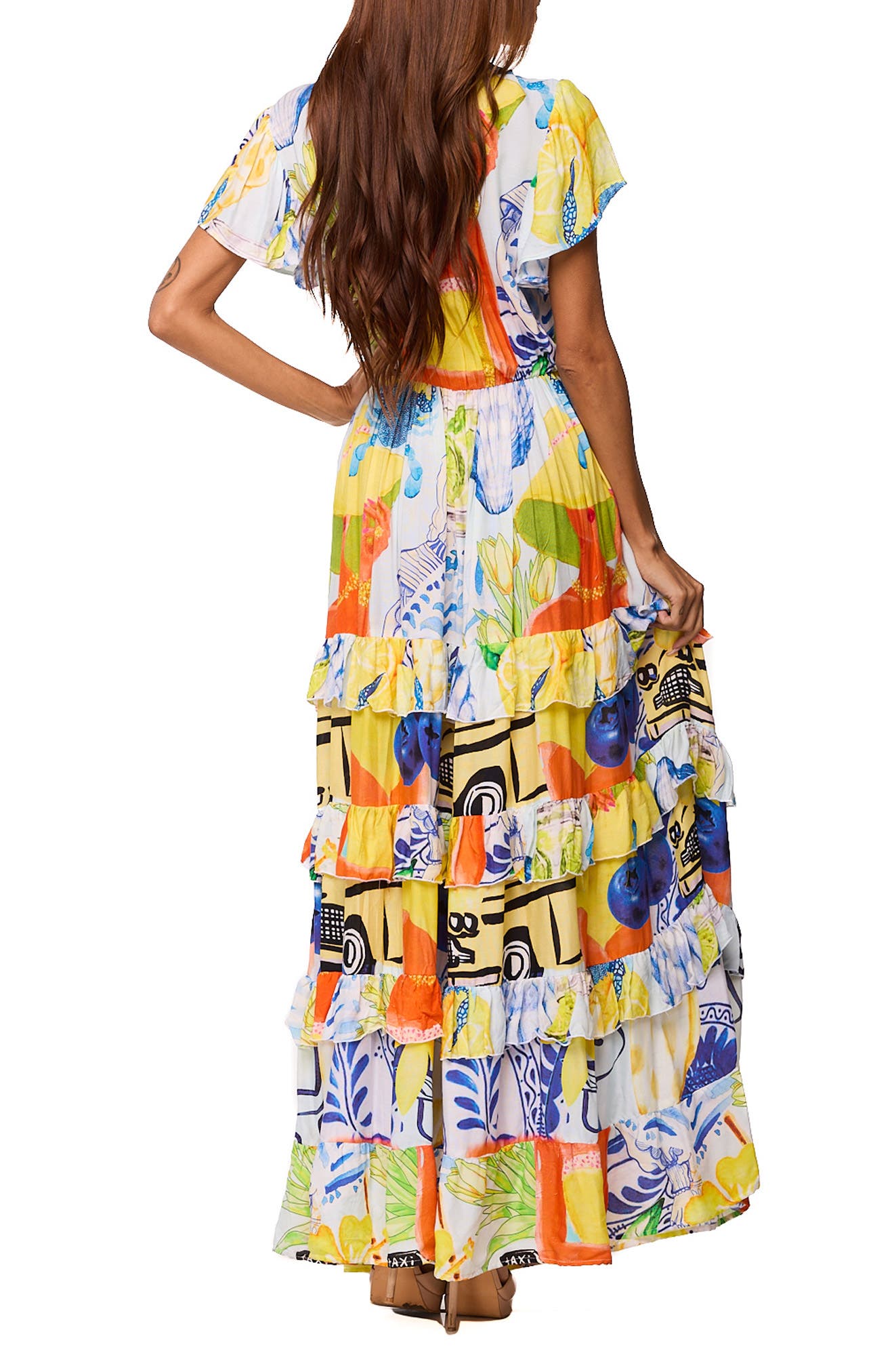 Tie Front Print Maxi Dress - image 2