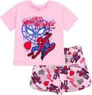 Marvel Spider-Man Girls' T-Shirt and Shorts Set