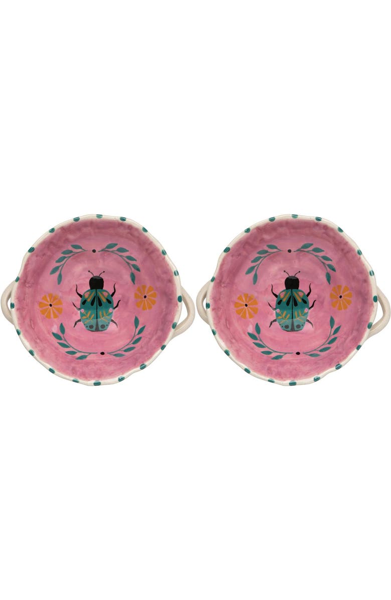 Danica Brands Footed Amulet Bowl - Set of 2, Main, color, Pink