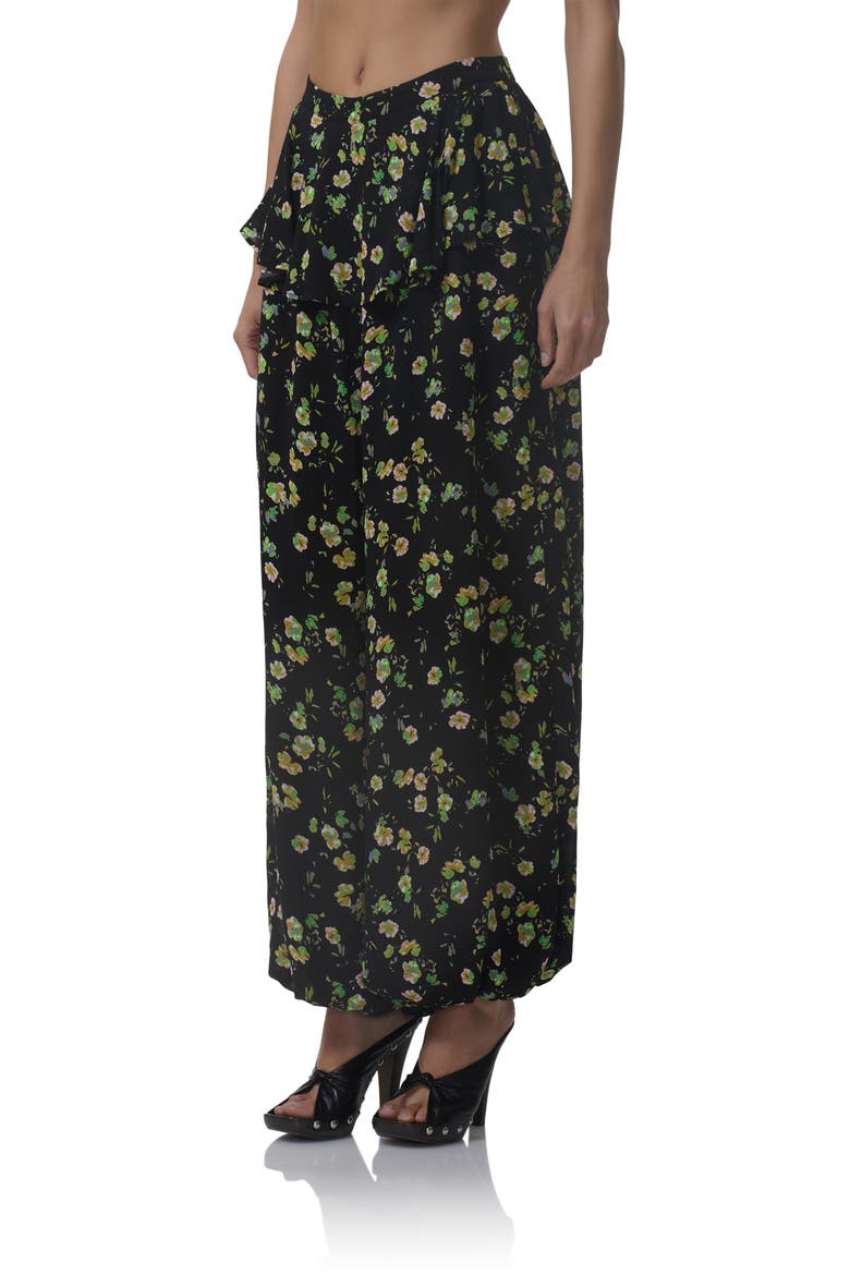 Graciela Floral Ankle Wide Leg Pants, Alternate, color, CITRUS DAISY