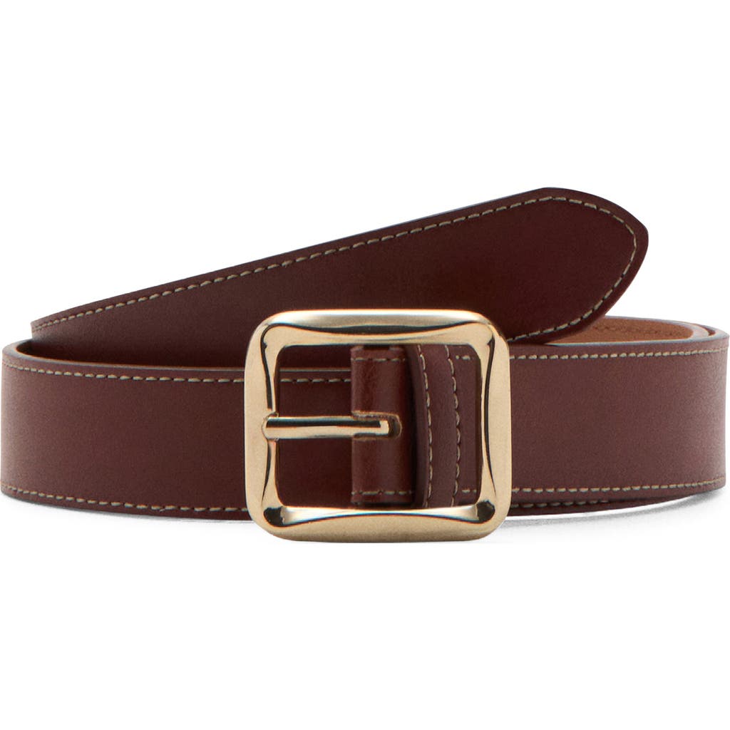 Mango Square Buckle Belt In Brown