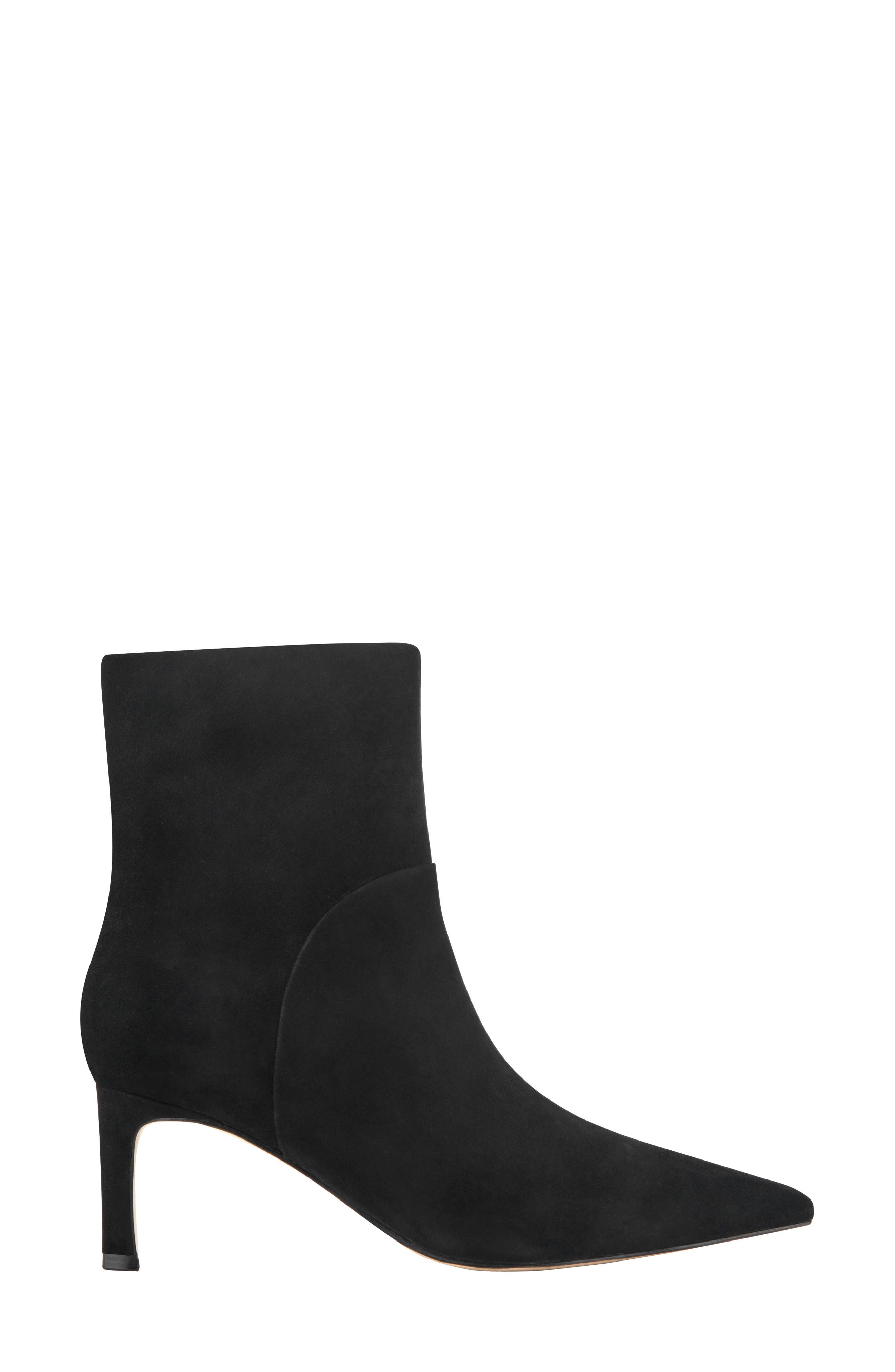 Sasha Pointed Toe Bootie, Alternate, color, BLACK