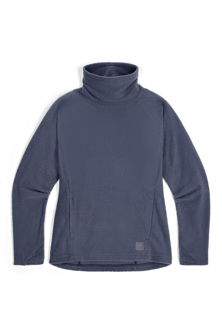 Trail Mix XT Fleece Cowl Neck Top, Alternate, color, SUMMIT