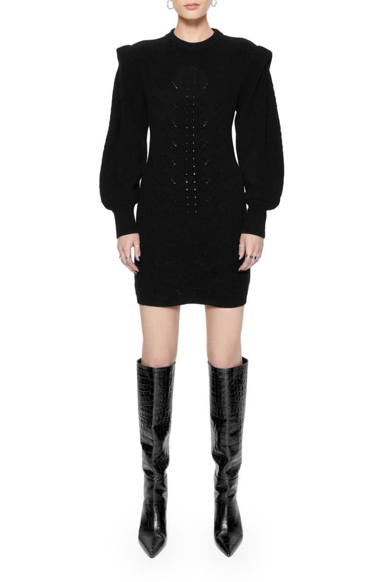Rebecca Minkoff Daisy Long Sleeve Sweater Minidress, Main, color,