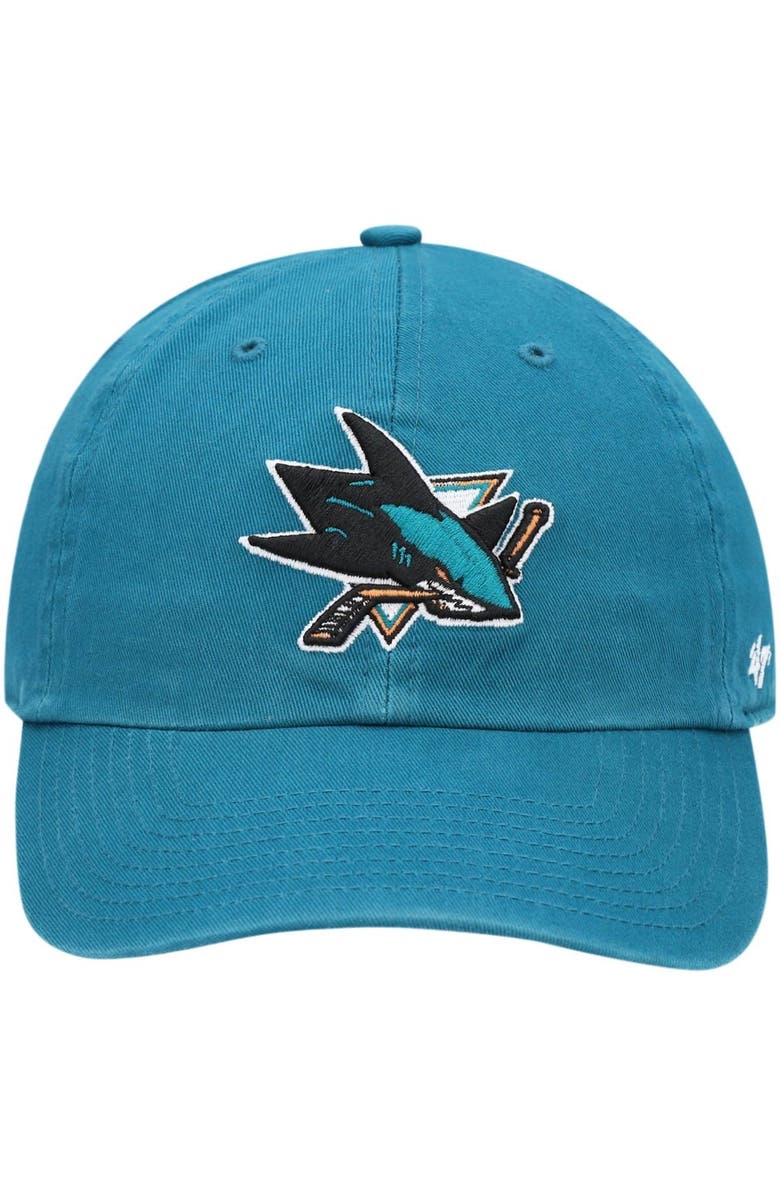 '47 Men's '47 Teal San Jose Sharks Team Clean Up Adjustable Hat, Alternate, color, 