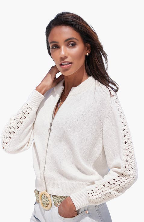 Crochet Bomber Jacket