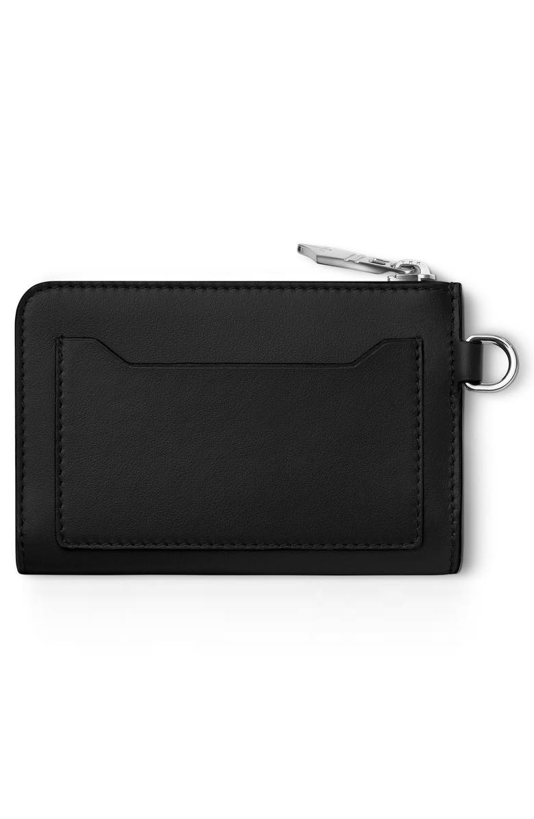 Montblanc Meisterstück Leather Zip Card Case, Alternate, color, 