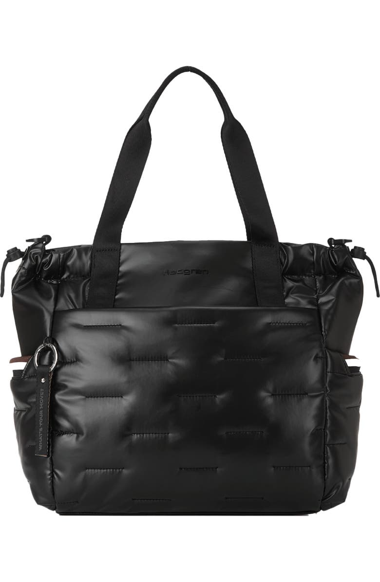 Hedgren Puffer Water Repellent Tote, Alternate, color, Black