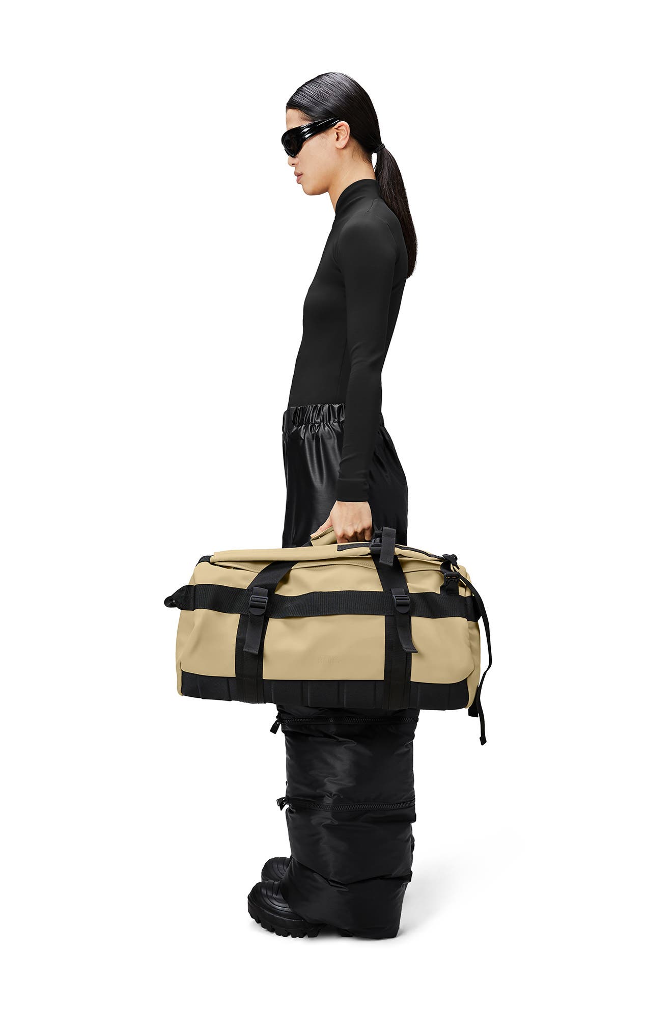 Rains Texel Small Waterproof Duffle Backpack, Alternate, color, 