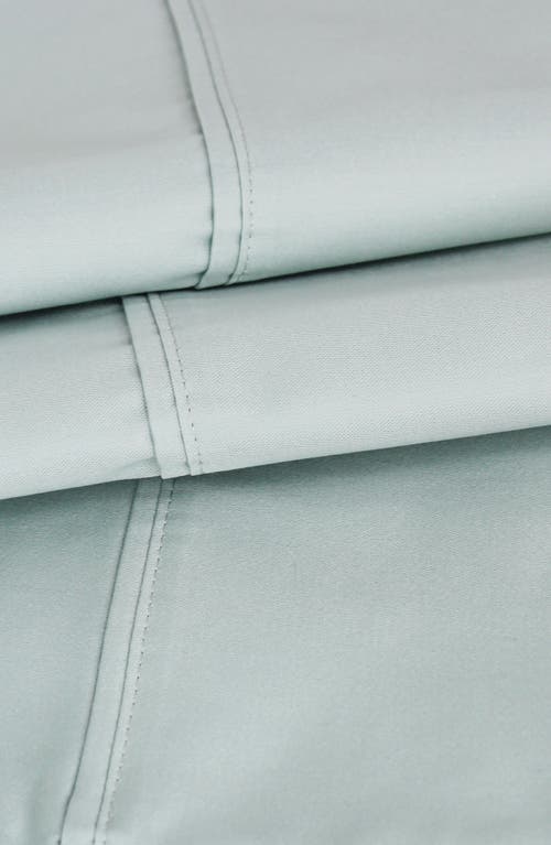Melange Home Pleat Detail 400 Thread Count Sheet Set With Bonus Pillowcases In Blue