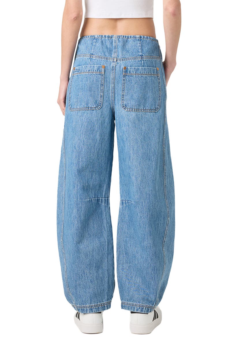 BLANKNYC Low Rise Drawstring Barrel Leg Jeans, Alternate, color,