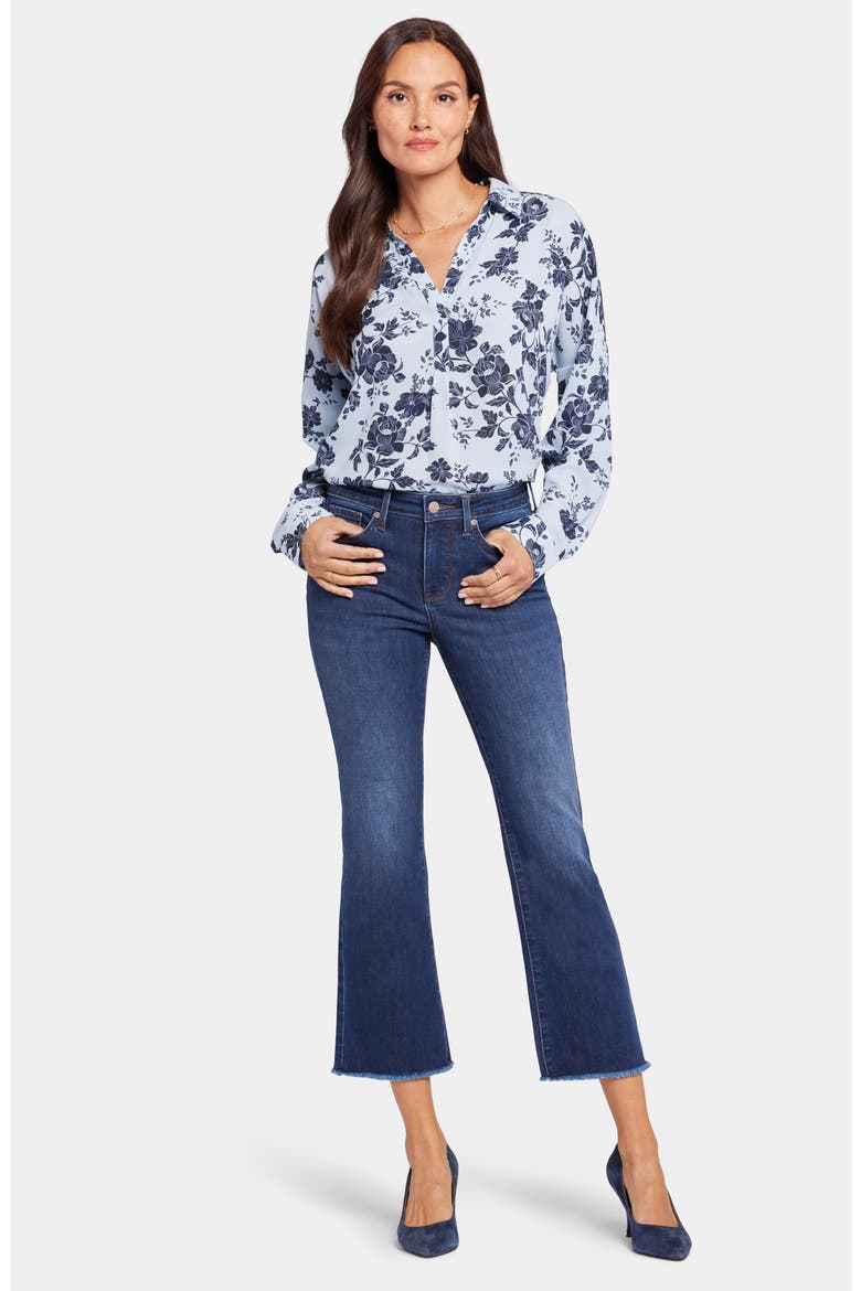 Barbara Fray Hem Ankle Bootcut Jeans, Alternate, color, GOLD COAST