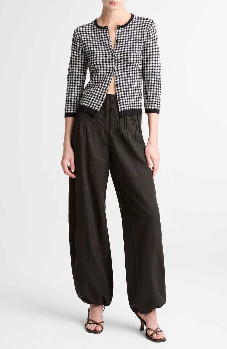 Vince Pintuck Detail Balloon Pants, Alternate, color, Black