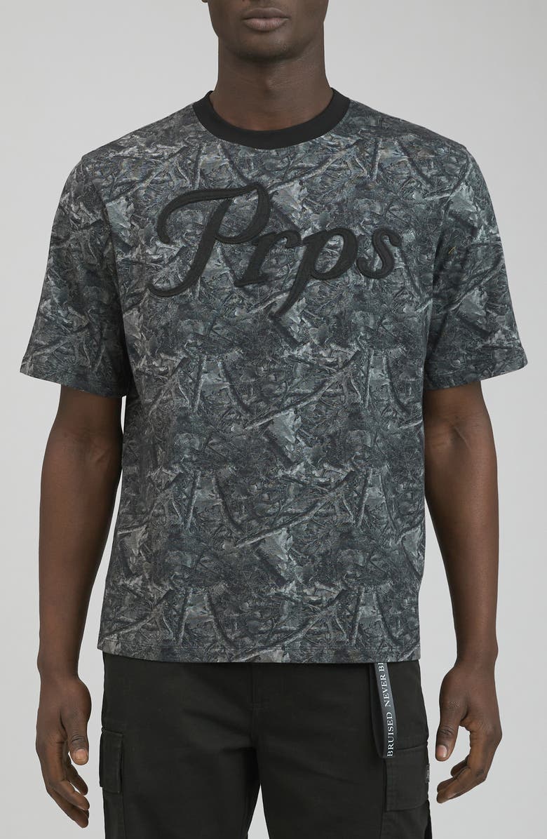 PRPS Grayson Appliqué Logo Cotton T-Shirt, Main, color,