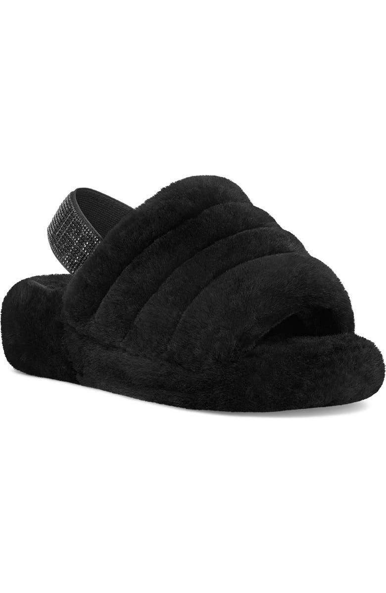 UGG<sup>®</sup> Fluff Yeah Genuine Shearling Slide Sandal, Main, color,