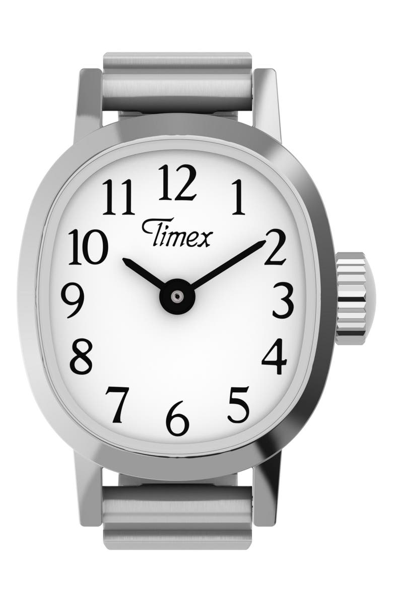 Timex<sup>®</sup> Cavatina<sup>®</sup> Bracelet Ring Watch, 16mm, Main, color, Silver-Tone