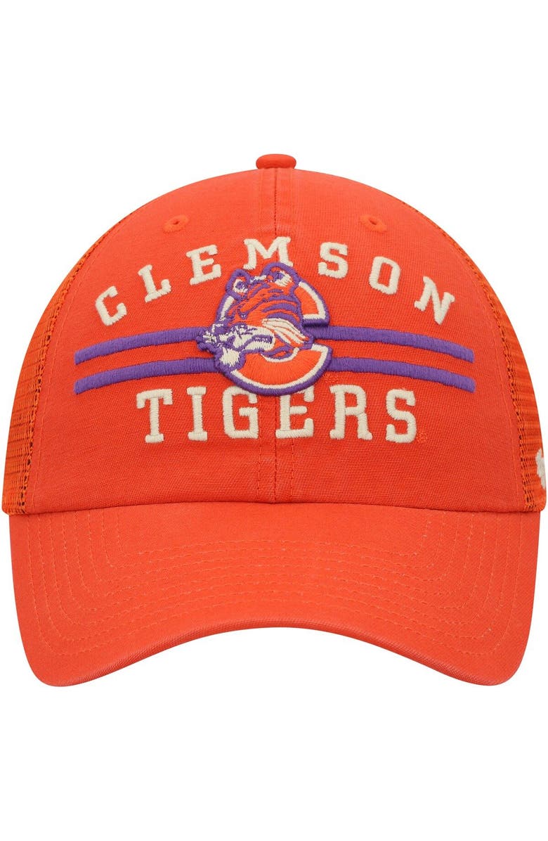 '47 Men's '47 Orange Clemson Tigers High Point Clean Up Trucker Snapback Hat, Alternate, color, 