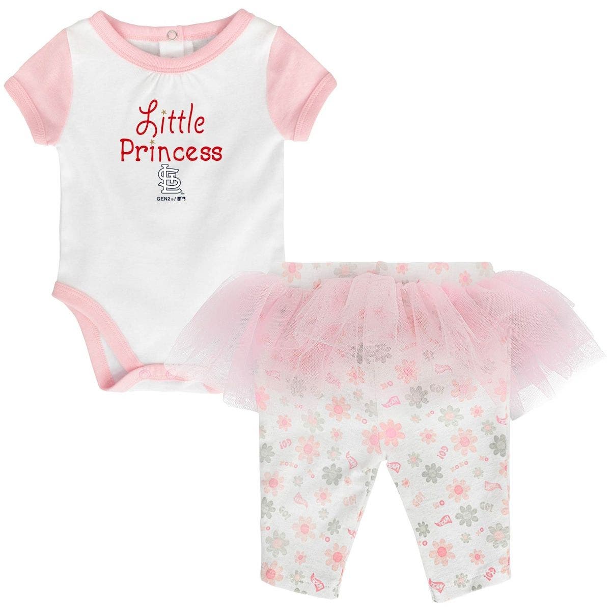 Outerstuff Girls Newborn & Infant White/Pink St. Louis Cardinals ...