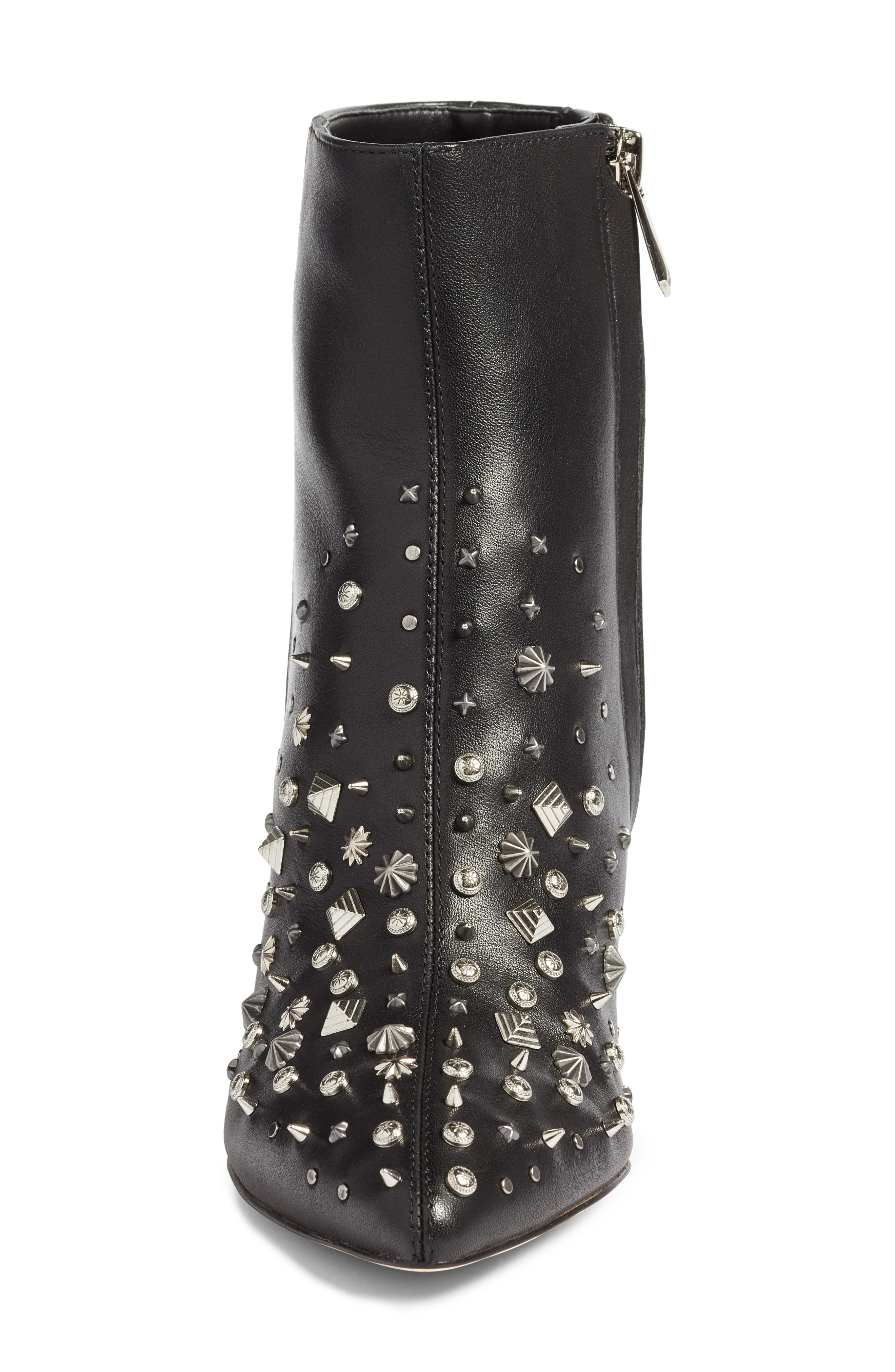 Hal Studded Bootie, Alternate, color, BLACK LEATHER