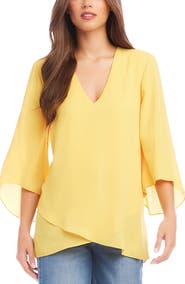 Karen Kane Asymmetrical Crepe Top