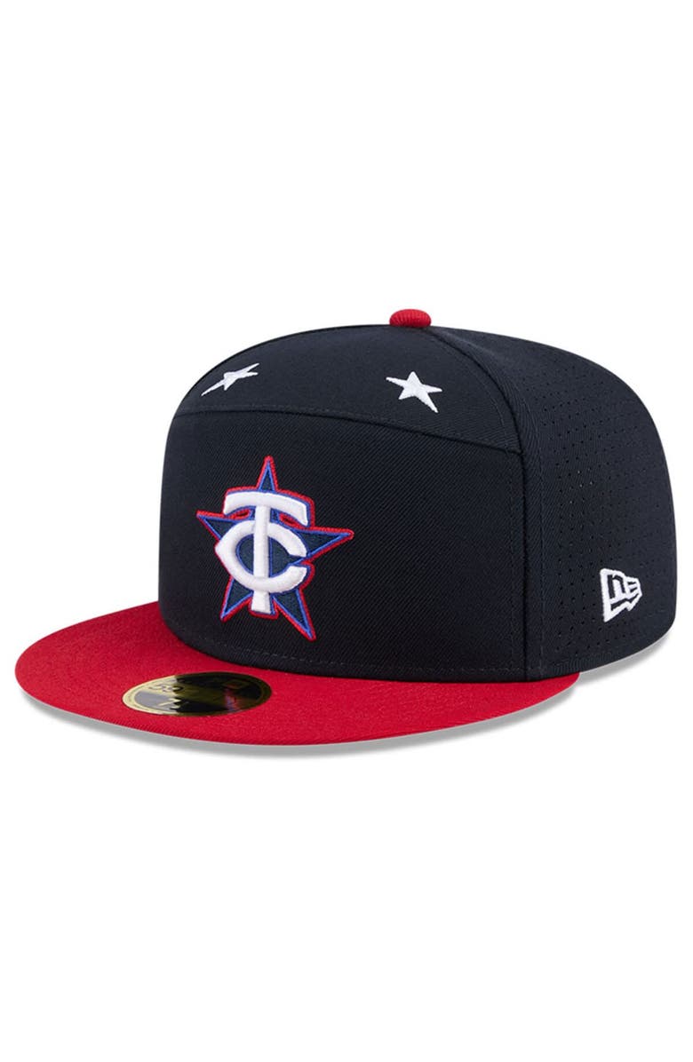 New Era Men's New Era Navy/Red Minnesota Twins 2025 MLB All-Star Game Workout Side Patch 59FIFTY Fitted Hat, Alternate, color, Navy